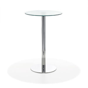 Enzo bar table with frosted glass top Ø 60 cm