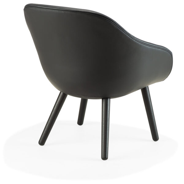 about a lounge 1er black leather