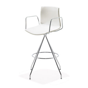 Catifa-barstool ECO-leather with armrest