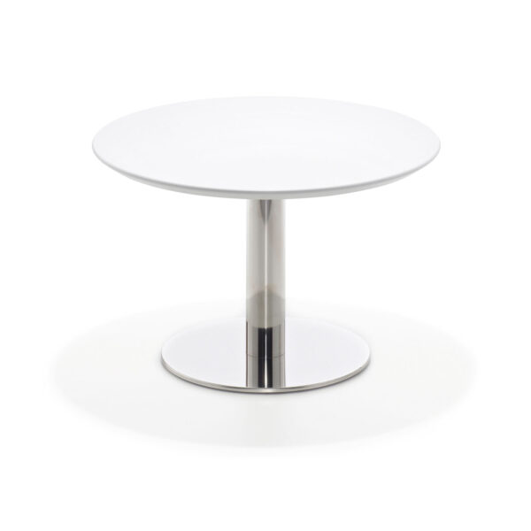 Enzo side table MDF Ø 79 cm white