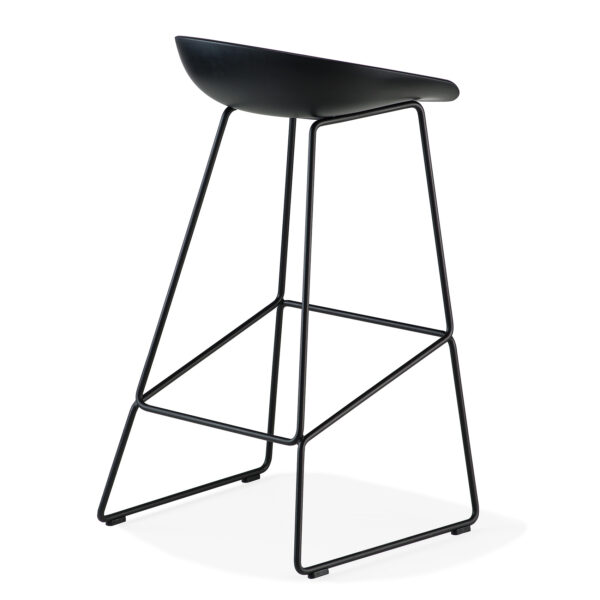 about a stool black metal